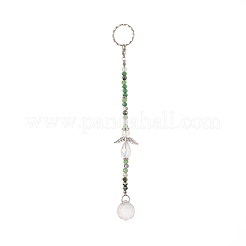 Angel & Teardrop Clear Glass Suncatchers&nbsp;HJEW-JM00841