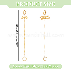 2Piar 201 & 304 Stainless Steel Hoop Earrings&nbsp;EJEW-WR00004