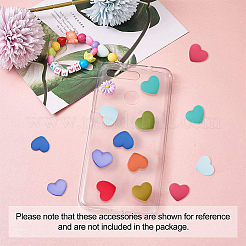 75Pcs 15 Colors Opaque Resin Cabochons&nbsp;RESI-HY0001-01
