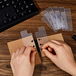 50Pcs Rectangle PP Plastic Notebook Index Divider Sheets&nbsp;AJEW-FH0009-23B