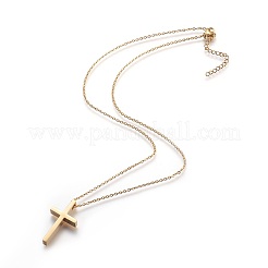 304 Stainless Steel Pendant Necklaces&nbsp;STAS-I099-16-G