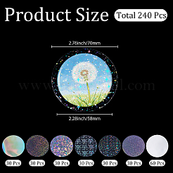 240Pcs Transparent Plastic Film for Badge&nbsp;DIY-CP0013-96