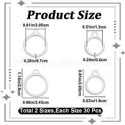 60Pcs 2 Style Silicone Pendant&nbsp;SIL-GF0001-43C
