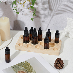 14-Slots Wooden Roller Bottles Essential Oil Storage Display Holder&nbsp;ODIS-WH0331-07