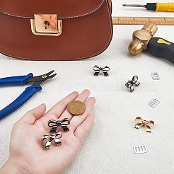 12 Sets 3 Colors Zinc Alloy Bag Decorate Clasp&nbsp;PALLOY-CA0001-85