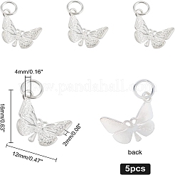 5Pcs 925 Sterling Silver Pendants&nbsp;STER-CA0001-11