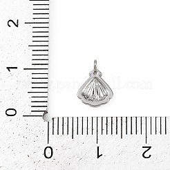 Brass Pave Clear Cubic Zirconia Pendants&nbsp;KK-L238-31P
