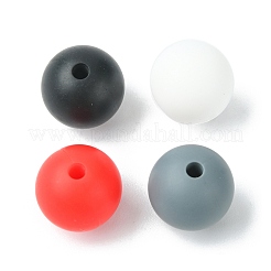 Round Food Grade Eco-Friendly Silicone Focal Beads&nbsp;SIL-F003-01C