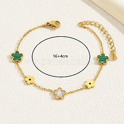 Shell Flower Link Chain Bracelets&nbsp;SJ0014