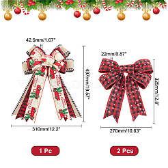 3Pcs 2 Style Ployester Bowknot Display Decoration&nbsp;DIY-CA0004-33