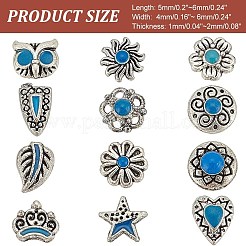 7Pcs 7 Colors Brass Cubic Zirconia Pendants&nbsp;KK-DR0001-03