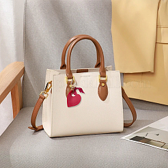3Pcs 3 Colors Heart Leather Keychains&nbsp;KEYC-CL0001-24