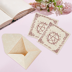 36Pcs Pentagram Pattern Tarot Card Theme Paper Greeting Card&nbsp;WICR-CN0001-04