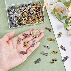 125Pcs 5 Style Tibetan Style Alloy Chandelier Component Links&nbsp;FIND-PH0025-32