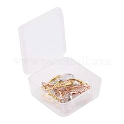 9 Pairs 3 Colors Brass Earring Hooks&nbsp;KK-ZZ0001-01