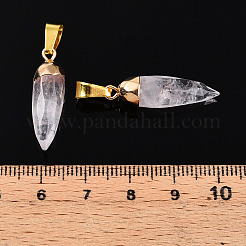 Natural Quartz Crystal Pendants&nbsp;G-N345-01A