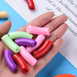 Opaque Acrylic Beads&nbsp;MACR-S372-001B-S