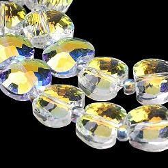Electroplate Transparent Glass Beads&nbsp;EGLA-H112-03HP-01