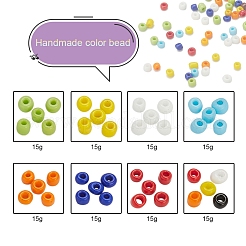 8 Colors Glass Seed Beads&nbsp;SEED-YW0001-58