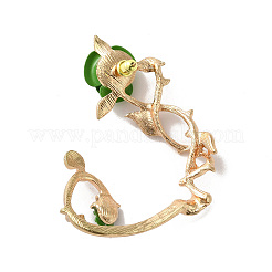 Alloy Rose Climber Wrap Around Stud Earrings for Women&nbsp;LS-EJEW-A096-01D