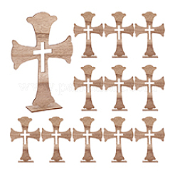 12Pcsc Wood Sculpture Display Decorations&nbsp;DJEW-PH0001-83