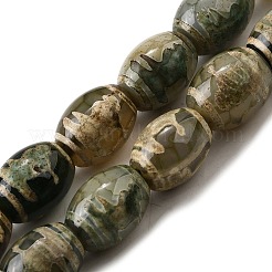 Tibetan Style dZi Beads Strands&nbsp;G-S389-A04