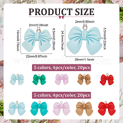 40Pcs 10 Styles Opaque Resin Pendants&nbsp;FIND-ME0002-32