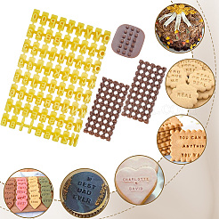 2 Bags 2 Styles Letters & Numbers PP Plastic Cookie Stamps&nbsp;DIY-SC0033-51
