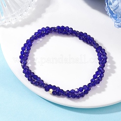 Transparent Glass Beads Multi-layered Stretch Beaded Bracelet for Women&nbsp;BJEW-JB12876