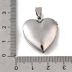 316 Stainless Steel Locket Pendants&nbsp;STAS-C123-02A-P