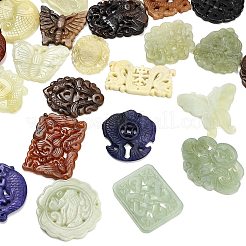 Natural Xiuyan Jade Findings Kits&nbsp;GG-CBA04B0-02