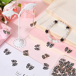 32Pcs 2 Colors Alloy Rhinestone Pendants&nbsp;FIND-SC0016-36