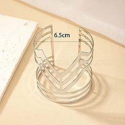 Fashionable Hollow Alloy Cuff Bangles for Women&nbsp;FS-WGDCE3E-02