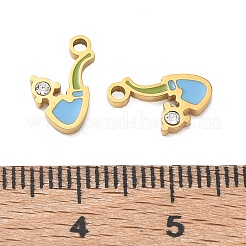 304 Stainless Steel Enamel Pendants&nbsp;SA-CBA7876-24G
