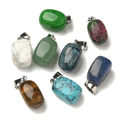 Natural & Synthetic Mixed Gemstone Pendants&nbsp;G-Z067-03P-01