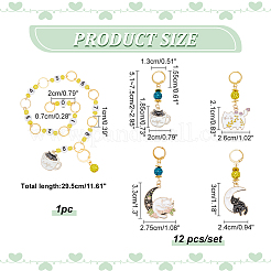 Knitting Row Counter Chains & Locking Stitch Markers Kits&nbsp;HJEW-AB00513