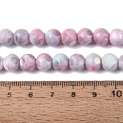 Ombre Effect Dyed Electroplate Opaque Glass Beads Strands&nbsp;EGLA-Q130-01A-20