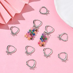 SHEGRACE Brass Hoop Earrings Findings&nbsp;XGR0159P-91P