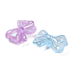 Luminous UV Plating Rainbow Iridescent Acrylic Beads&nbsp;X-OACR-O008-10