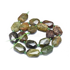Natural Green Garnet Beads Strands&nbsp;G-O179-F09