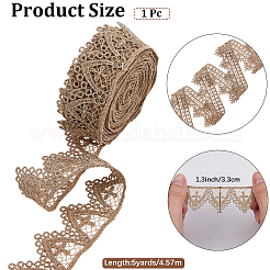 5 Yards Polyester Embroidery Lace Trim Ribbon&nbsp;OCOR-CY0001-23D