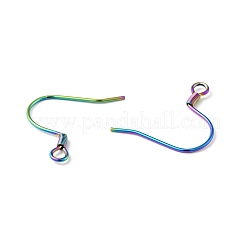 304 Stainless Steel Earring Hooks Ion Plating(IP)&nbsp;STAS-F227-28-MC
