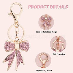 2Pcs Alloy Rhinestone Keychains&nbsp;KEYC-SP0001-14