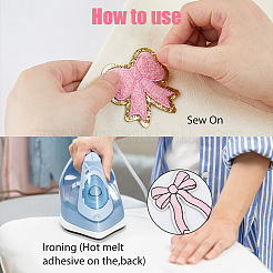12Pcs 6 Styles Sequin Embroidery Cloth Iron On Patches&nbsp;PATC-DC0001-08