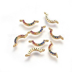 Brass Cubic Zirconia Links&nbsp;X-ZIRC-E162-13G