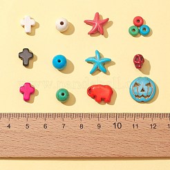 180Pcs 12 Style Synthetic Turquoise Beads&nbsp;TURQ-FS0001-02