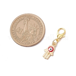 4Pcs Alloy Enamel Pendant Decorations&nbsp;HJEW-JM03749