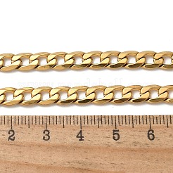 304 Stainless Steel Cuban Link Chain Necklaces&nbsp;NJEW-S442-01G