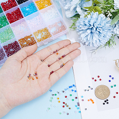 3000Pcs 24 Colors Transparent Electroplate Glass Beads&nbsp;EGLA-PA0001-29B