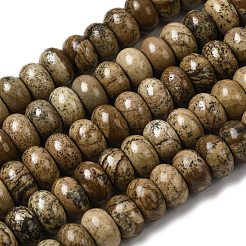Natural Picture Jasper Beads Strands&nbsp;G-A280-A03-03